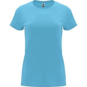Roly Womens/Ladies Capri Short-Sleeved T-Shirt / Turquoise